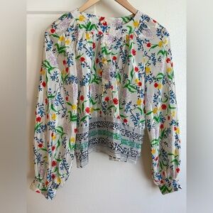 Vintage Floral Blouse